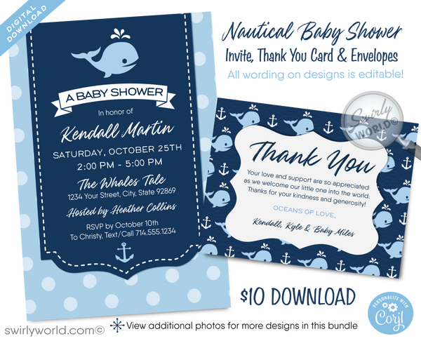 Under the Sea Theme Baby Shower Invitations  Girl Baby Shower Invitat –  partiesandsupplies