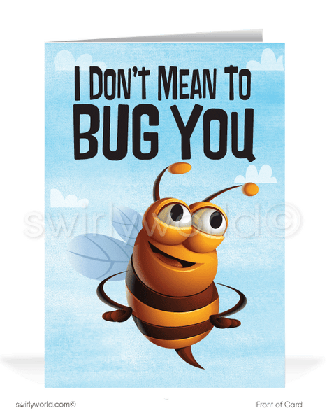 BugsNBees > Bee Gifts > Buzzy Bumblebee Thank-You Cards, pk/8