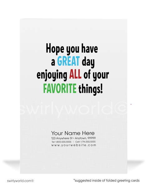 Business Happy Father's Day Cards for Customers - swirly-world-design