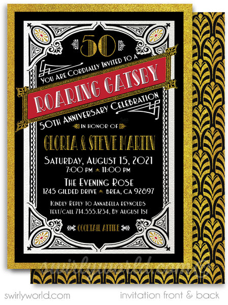 Great Gatsby / Birthday The Roaring 20's (Great Gatsby) 50th birthday party