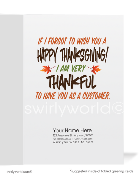 Turkey Bowl Football Happy Thanksgiving Postcards for Business Custome -  swirly-world-design