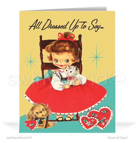 Charming 1940s-1950s Vintage-Inspired Valentine's Day Cards: Adorable -  swirly-world-design