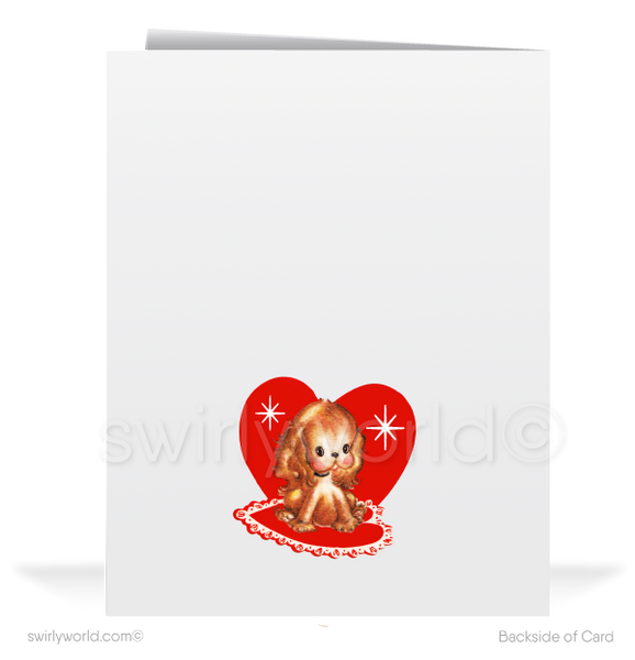 Vintage Valentine Cards, Kitschy Fun Party Love Retro Mid Century Platter -  7731310854299