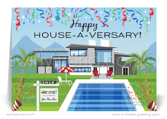 Editable Realtor® 'House-a-Versary' Card – Customizable Home Anniversary Digital Download (Copy)