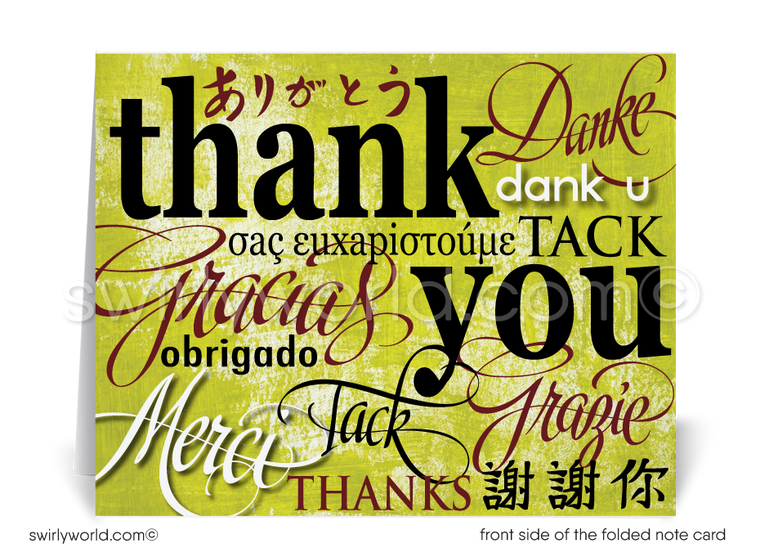 Professional Business Thank You Note Cards