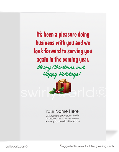 Santa Claus Merry Christmas Greeting Cards - swirly-world-design