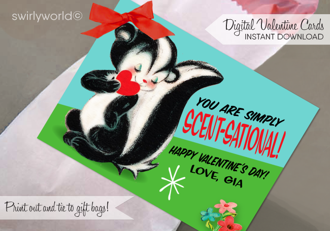 Charming 1940s-1950s Vintage-Inspired Valentine's Day Cards: Little Fi -  swirly-world-design