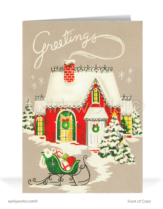 Vintage Holiday Cards - swirly-world-design