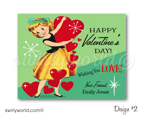 Oldfashioned valentine cards (25538) Free EPS Download / 4 Vector